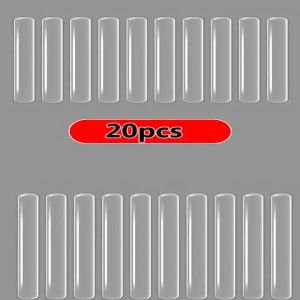 แถบซิลิโคนกันกระแทกสำหรับประตูรถ10/20ชิ้นแผ่นกั้นขอบประตูรถยนต์แบบใสแถบป้องกันขอบกระจกมองหลังสติ๊กเกอร์ติดตู้เย็นแบบมีกาวในตัว