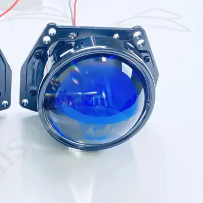 เลนส์ โปรเจคเตอร์ BI LED 3 นิ้ว Dual Beam RHD 6000K Blue Lens Retrofit แต่งไฟหน้า Waterproof Plug & Play คัทออฟคมชัด แสงไกล ไม่แยงตารถสวนทาง