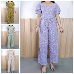 APRILModern Filipianiana Puff Sleeves Sqaureneck Top and Tie Pants with Belt Set Terno Coordinates - fits up to xl body frame - classy and elegant - timeless classic - timeless top - casual or party - classic top - super kapal ng tela - hindi kayo ma