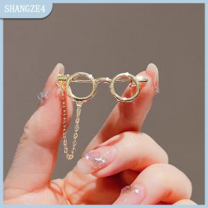 【SHANGZE4】 Sáng Tạo Kính Khung Kim Loại Trâm Cài Kính Mát Tua Chuỗi Ve Áo Pin Phim Hoạt Hình Ba Lô Quần Áo Phù Hiệu Corsage Thời Trang Đồ Trang Sức Quà Tặng