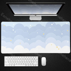 Light Blue Pink Clouds Desk Mat Kawaii Purple Mouse Pad Cute Rubber Pad Extended Pad Gaming Keyboard Mats Large XXL Girl Carpet2026