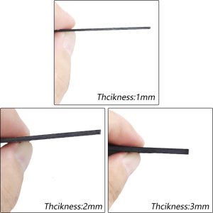 75x125mm sợi carbon tấm 3K sợi carbon Laminate tấm Twill dệt tấm bảng 1/2/3mm Độ dày bóng kết thúc