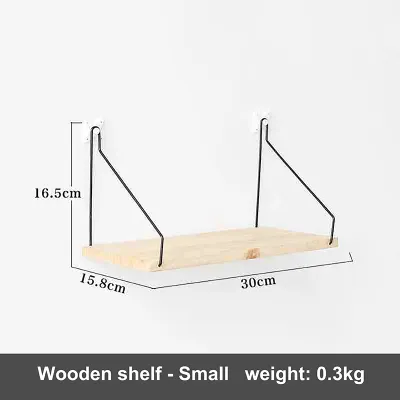 3 pcs Nordic wall shelf Wood Hanging organizer shelves solid wood partition living room porch wall bedroom wall storage