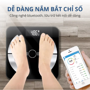 Cân điên tử bluetooth phân tích chỉ số cơ thể Kachi mk223