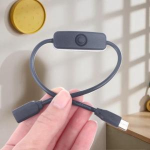 Canhtq 1ชิ้นสายต่อขยาย4A ตัวผู้และตัวเมียชนิดกระแสสูงแบบสากลพร้อมสายไฟเปิด ปิดสวิตช์ชนิด-C