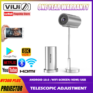 VIUIO HY300 PLUS Projector Full HD 1080P Projector 8000 Lumens Tripod Speaker High Brightness Youtube Netflix Andriod Projectors