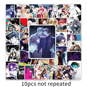 53pcs Anime JoJo Bizarre Adventure Sticker Waterproof Decorative Notebook Skateboard Vinyl Sticker