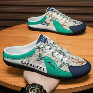 Slip On Half Shoes For Men Korean Fashion Comfort Loafers Shoes Walking Shoes Mesh Breathable Casual Shoes For Men On Sale