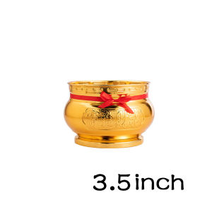 3.5/5 Inches Chinese Incense Holder Gold-plated Incense Stick Burner Alloy Metal Incense Burner