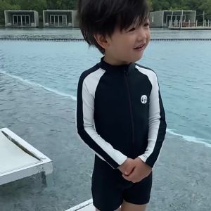 Baju Renang Diving Anak laki - laki lengan panjang pakaian berenang anak pria long sleeve