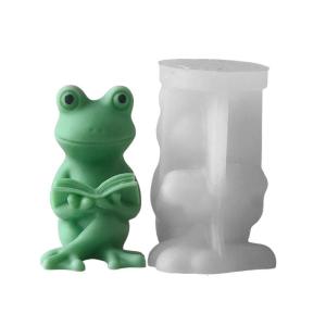 Silicone Frogs Mold 3D Frogs Shape Flexible Silicone Molds Perfect for Home Decors Soap Cake Chocolate Crafting