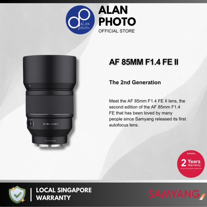 Samyang AF 85mm FE II Lens For Sony E Samyang