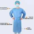 PPE Non-Woven Isolation Gown Disposable Thickened Protective Work Clothes. 