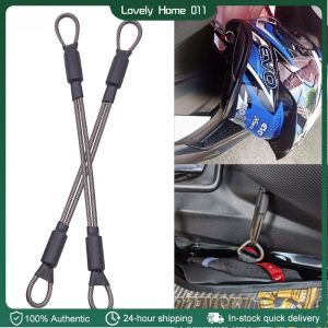 2PC Motorcycle Helmet Anti-theft Rope Bicycle Steel Cable Lock Rope for Helmet 180mm Travel Security