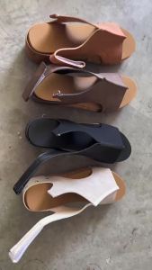 [Free Shipping] Plus-Size Summer New Retro Casual Floral High-Heeled One-Strap WomenS Wedge Sandals