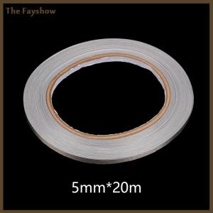 [The Fayshow] 20 Meter Conductive Fabric Cloth Tape 5mm~20mm Width Single-Sided Laptop Cellphone LCD EMI Shielding Adhesive Tape Insulating Electromagnetic Waveguide Electrical Cloth Tape