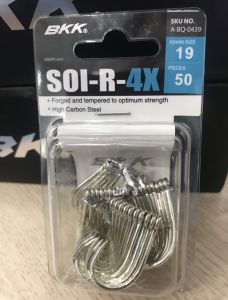 [Hộp 50 Lưỡi]Câu Cá Tra Giải BKK SOI-R-4X Trắng - Số 19 20 21 - Thép Carbon Siêu Cứng Không Rỉ - Hàng Chính Hãng