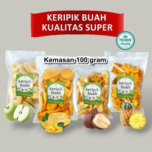 KERIPIK BUAH  APEL NANGKA NANAS SALAK 100GR KUALITAS SUPER