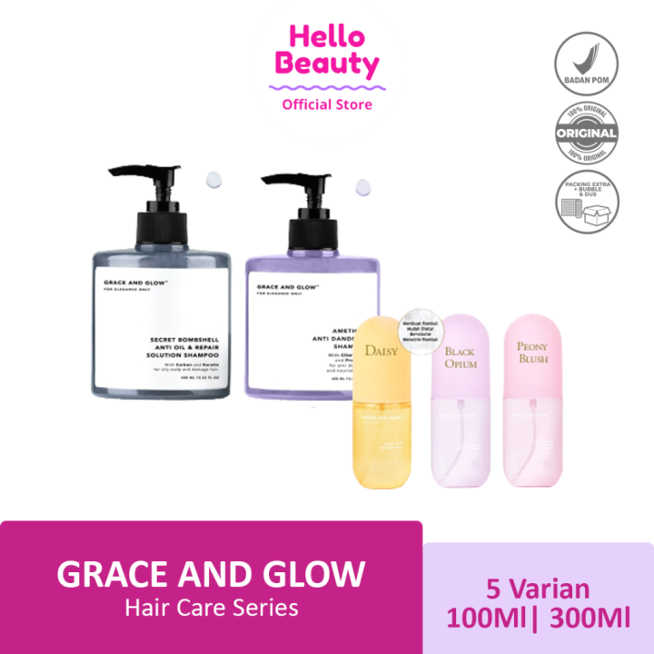 GRACE AND GLOW HAIR CARE Color Protection Hair Mist Shampoo Untuk