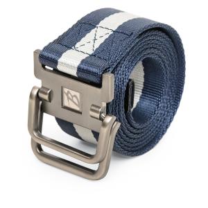BREWYN JACKSON Double Metal Buckle Canvas Belt Ikat pinggang pria