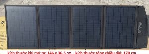 Tấm pin năng lượng mặt trời gấp gọn chạy trực tiếp các thiết bị 12V và 5V 9V không cần qua ắc quy 100W 18V