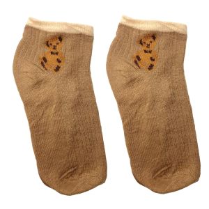 Kaos Kaki Wanita Korea Motif Beruang Semata Kaki Socks Karakter Ankle Socks Korean Model Simple Cute BRG