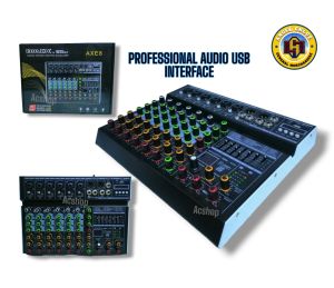 IMIX MIXER 8 CHANNEL WITH EQUALIZER AXE 8  BY TRIDENT 7-BAND STERIO GRAPHIC EQUALIZER
