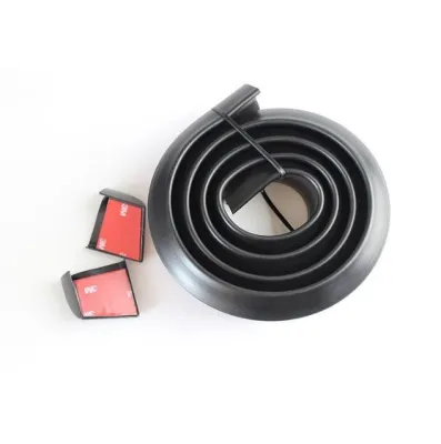 150cm SAMURAI Rear Bonnet Rubber Spoiler Carbon Black Car Rubber Strip DIY FREE SAMURAI Sticker + 2 Edge Clips Universal SAMURAI Spoiler Rubber Carbon Sporty Rear Boot Wing Visor Stylish