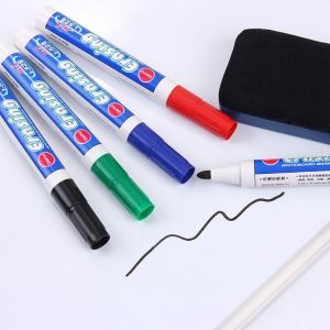Colored Marker pens Erasable Oil Ink Whiteboard Pen BlackRedBlueGreen Ink Office & Classroom Supplies