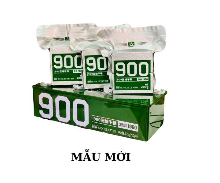 LƯƠNG KHÔ DINH DƯỠNG THÙNG SẮT NHỎ 1.2KG (CÓ 24 THANH) HIỆU 900 BA SAO ...
