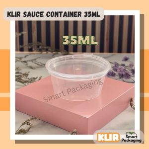 [ISI 50 PCS] Sauce Container KLIR 35ml / Tempat Saus Plastik Transparan / Cup Sambal Thinwall Saos