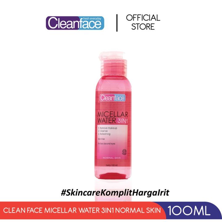 Cleanface Micellar Water 3in1 for Normal Skin 100% ORIGINAL BPOM ...