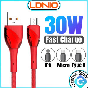 Ldnio Cable 1M 2M Cable 30W Fast Charging Cable Type C Cable Type C Cable Android Cable Micro Cable USB Cable