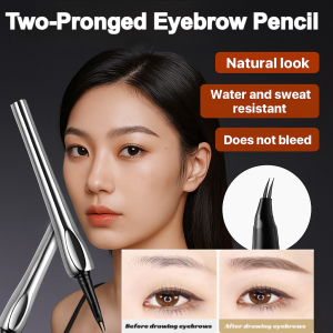 Eyebrow Pencil Fog Eyebrows Eyeliner Waterproof and Sweatproof Black Gray Tone No Smudging Outline