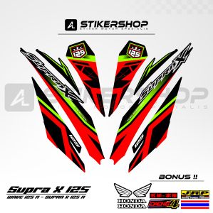 STIKER STRIPING SUPRA X125 - WAVE 125 R GRAFIS VARIASI 050