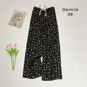 CELIKA || Celana Demia 58 Kulot Rayon Aksen Pita | Celana Kulot Santai Fashion Wanita