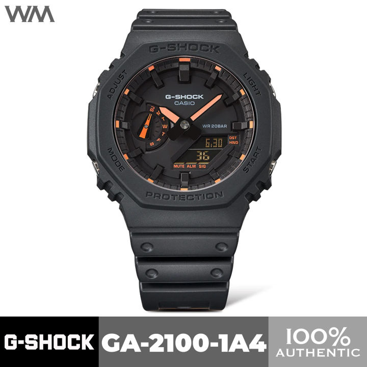 G-Shock GA2100-1A3 Reloj con acento de neón, verde | Pacifiko Guatemala