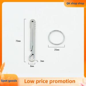 ✨QK shop✨ Stainless Steel EDC Tool Wallet Multi-functional Keychain Carabiner Money Clip Essential Outdoor Camping Accessorie