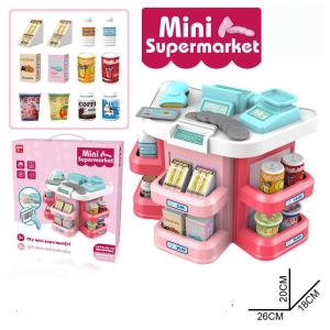 [TM55] Mainan Mini Supermarket / Mainan Anak Kasir / Cash Register / Simulasi Kasir Scan / Jual Beli Mini Grocery 3 Sisi / Roleplay Game Cashier / Mainan Edukasi Imajinasi