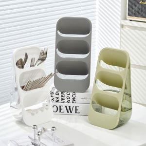 Multifunctional Chopsticks Cage Household Drain Oblique Insert Chopstick Barre Vertical Spoon Knifes Kitchen Spoon Rack