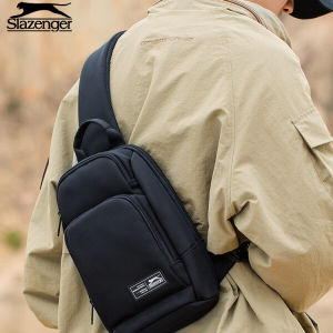Slazenger Ballistic Nylon Crossbody Bag Mens Chest Bag Crossbody Shoulder Bag Cell Phone Crossbody Bag Cross-Body Bag 11 Inch  Backpack