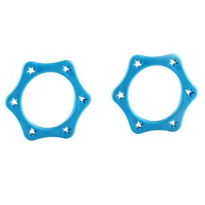 JEWELRG 2Pcs อุปกรณ์ DJ เคทีวี KTV กันการสั่นสะเทือน มือถือแบบมือถือ ป้องกันการตก กันกลิ้ง ปลอกก้านด้านล่าง ที่วางไมโครโฟน แหวนไมโครโฟน แหวนป้องกันไมค์