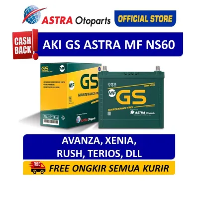 GS ASTRA MF NS60 Aki Mobil Toyota Avanza Rush Daihatsu Xenia Terios dll