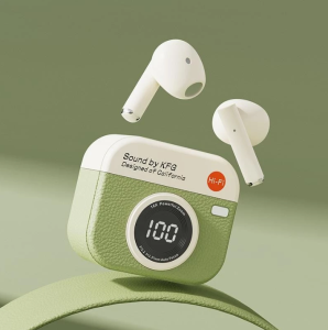 Retro Camera TWS Wireless Earbuds Game Bluetooth Earphones Headphones with Microphone