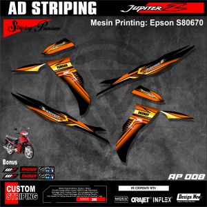 STRIPING JUPITER Z BURHAN STICKER JUPITER Z STIKER VARIASI YAMAHA JUPITER Z Skotlet