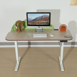 New Product Electrically Controlled Height-adjustable Tables 120cm*60cm Standing Desks USB Wheels Max Height 115cm