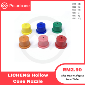 Hollow Cone Nozzle Agricultural Pesticide Sprayer KZ80 Temparature Resistance Sprayer Head Agro Spray Farm Equipment Agricultural Polymer Orange Green Yellow Blue Red Brown / Penutup Topi Muncung Semburan Hujung Berlubang Halus