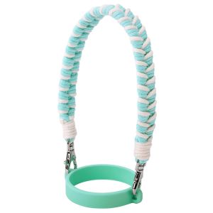 USECOAT Silicone Ring Hand-woven Water Bottle Sling Rope Detachable Stretchable Water Bottle Handle Strap Household Universal Water Cup Holder Outdoor