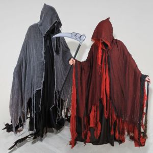 TANFU Polyester Halloween Ghost Cloaks Photo Pros Wizard Dementors Cosplay Costume Cute Costumes Outfit Tattered Hooded Capes Day of The Dead Party
