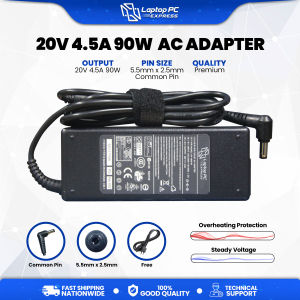 PC Tech Laptop Charger 20V 4.5A 90W 5.5mm x 2.5mm Compatible with Lenovo IdeaPad S400 U310 U410 Y400 Z580